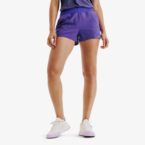 KUIKMA Pantalón corto de tenis mujer, TSH light violeta