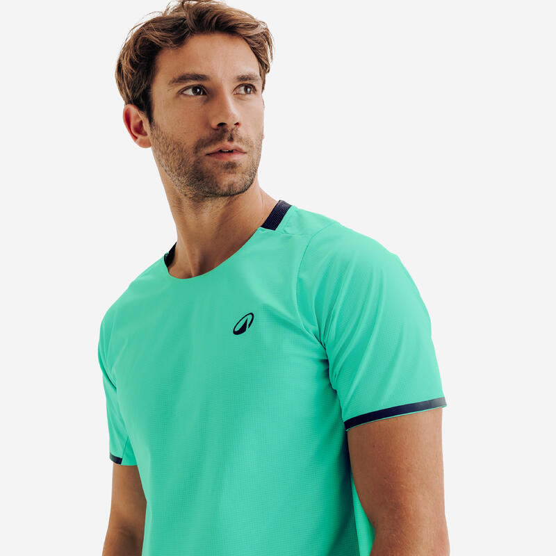 Tricou tenis respirant Dry+ verde bărbați