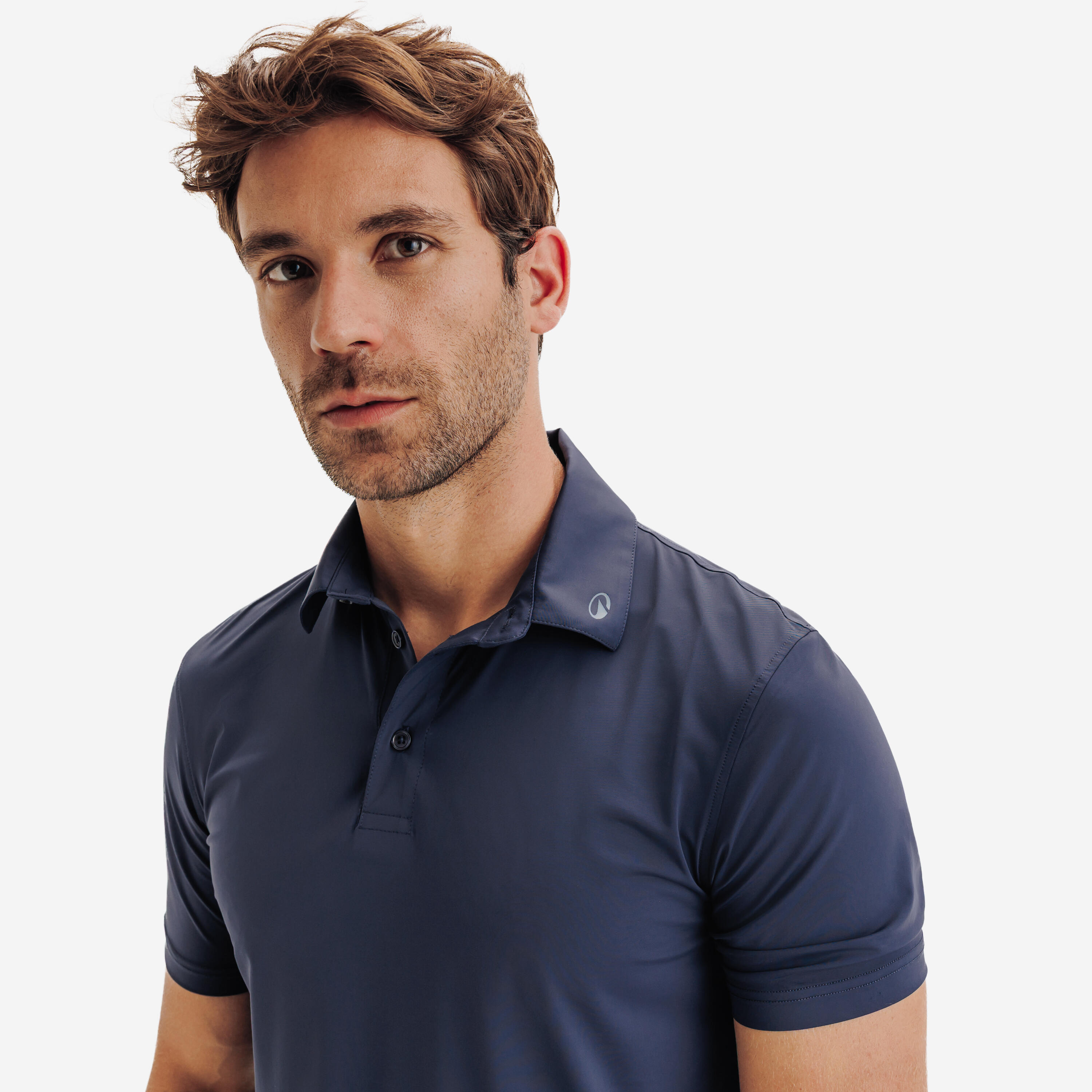 Men’s Synthetic and Breathable Short-Sleeved Golf Polo, WW 900 - INESIS