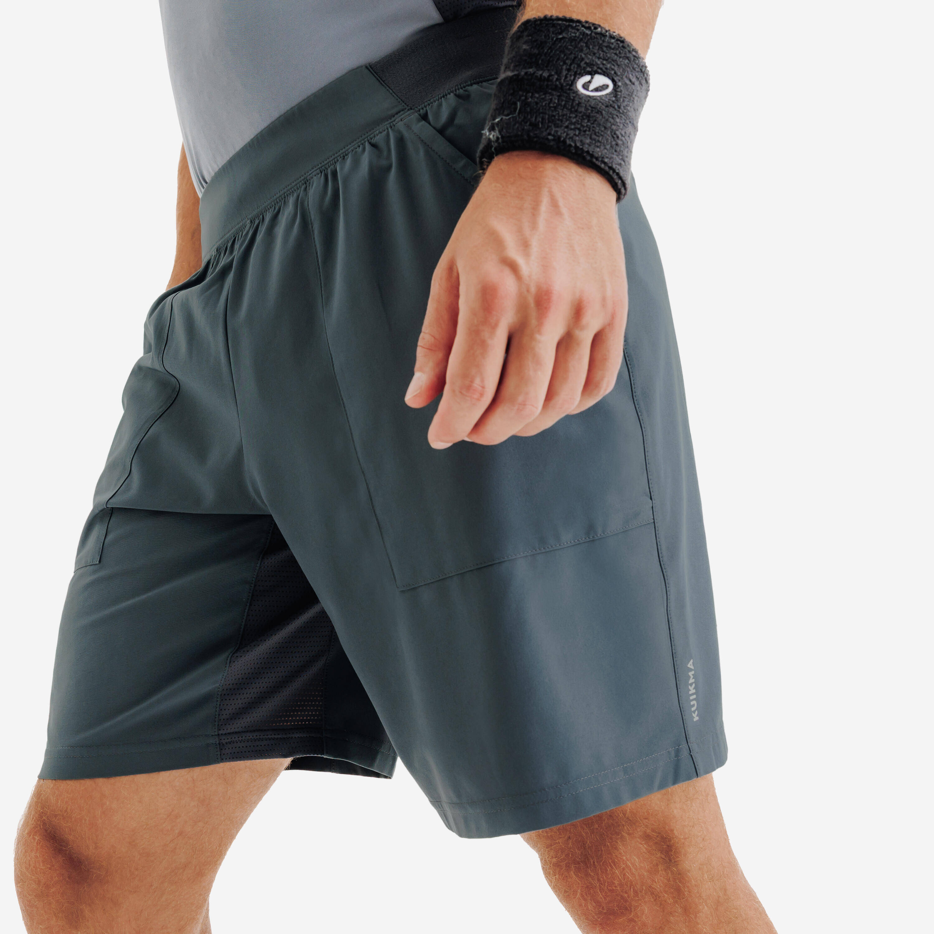 Men's Breathable Dry Tennis Shorts - Grey -  5
