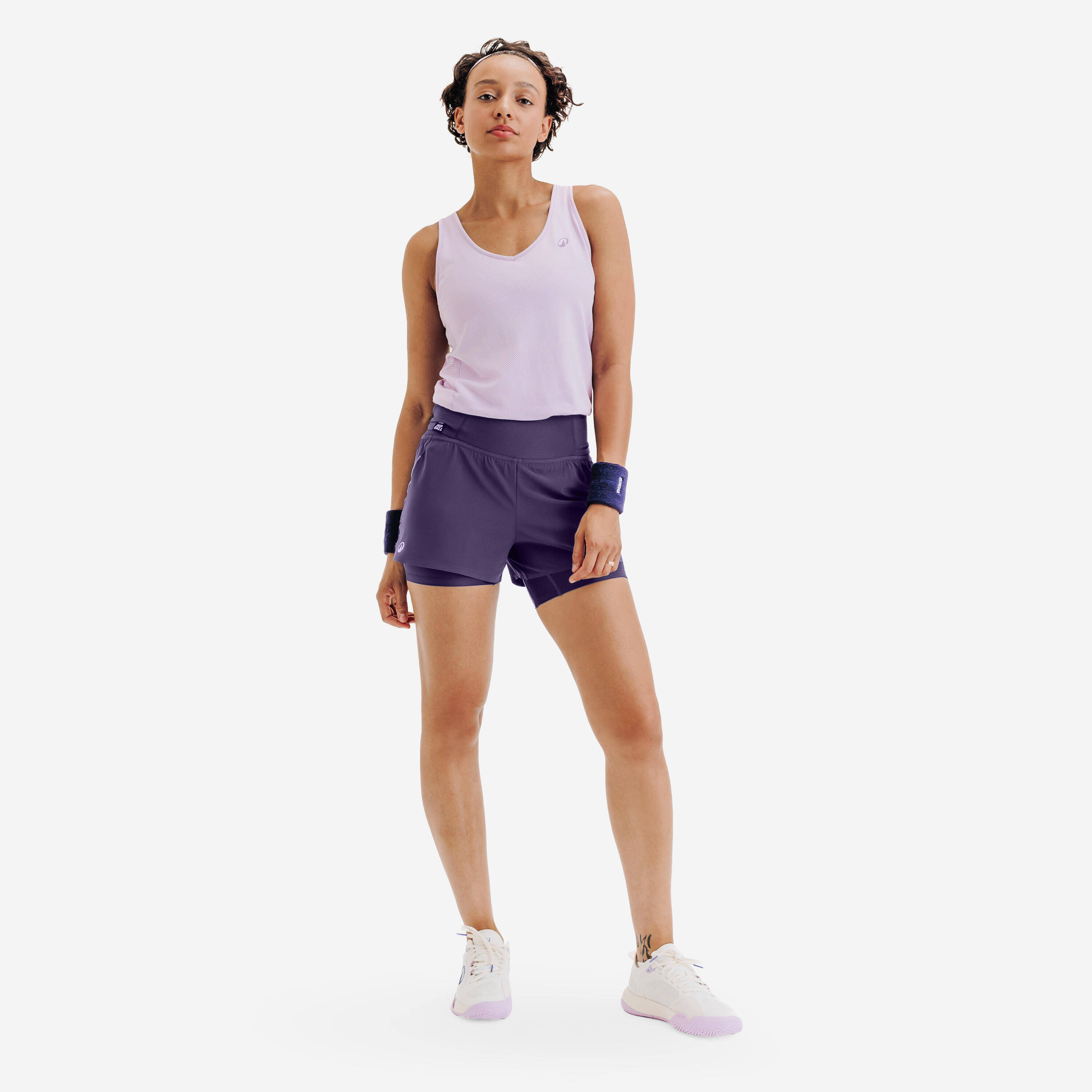 Women's Tennis Dry Hip Ball Shorts - Purple -  2