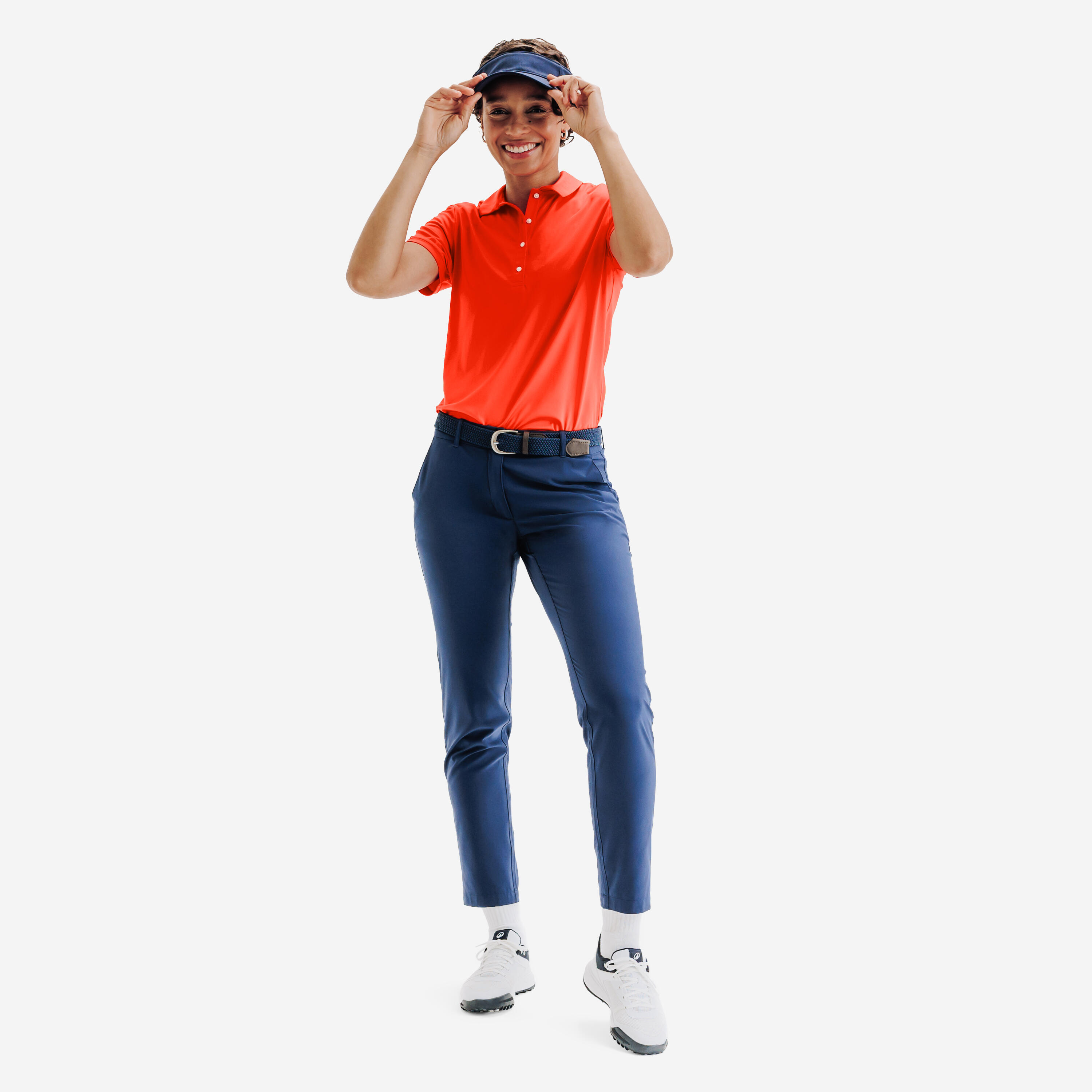 Polo de golf à manches courtes femme, WW 500 2/6