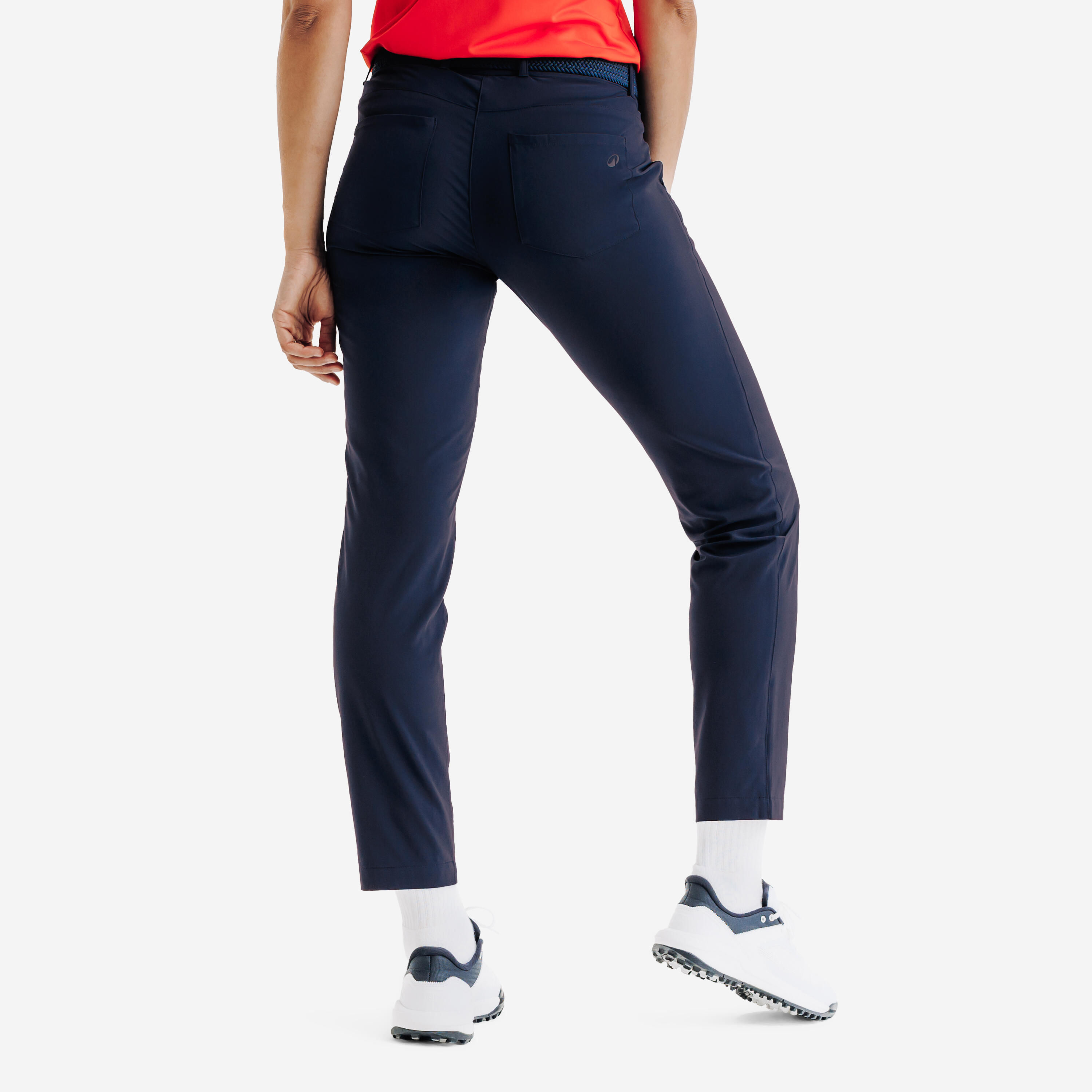 Pantalon de golf respirant femme, WW500 bleu marine 4/6