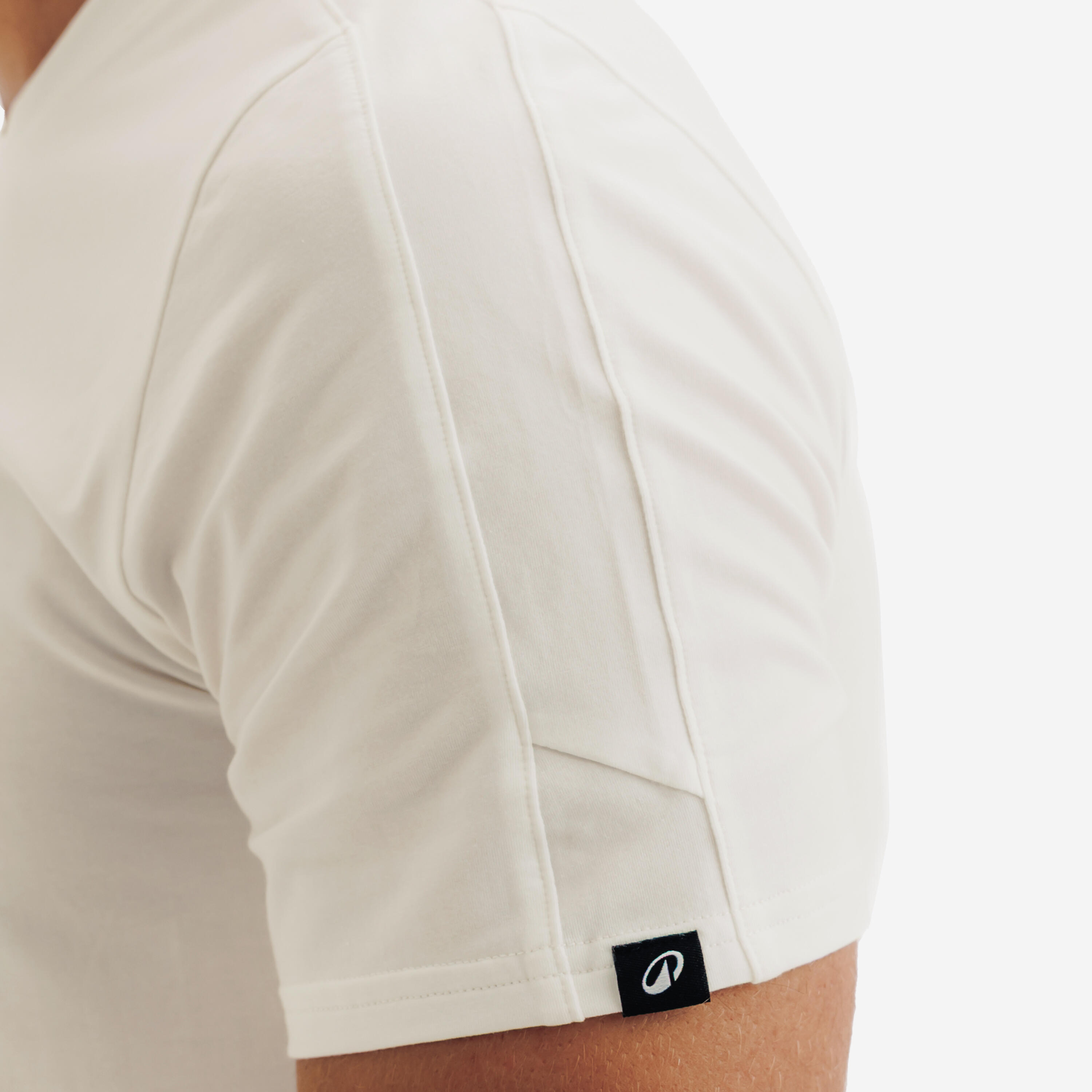 Tennis-T-shirt Soft heren wit 8/19