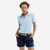 Polo golf en coton polyester manches courtes femme, MW500 bleu