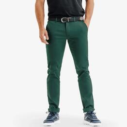 Pantalon de golf chino coton homme, MW500 vert