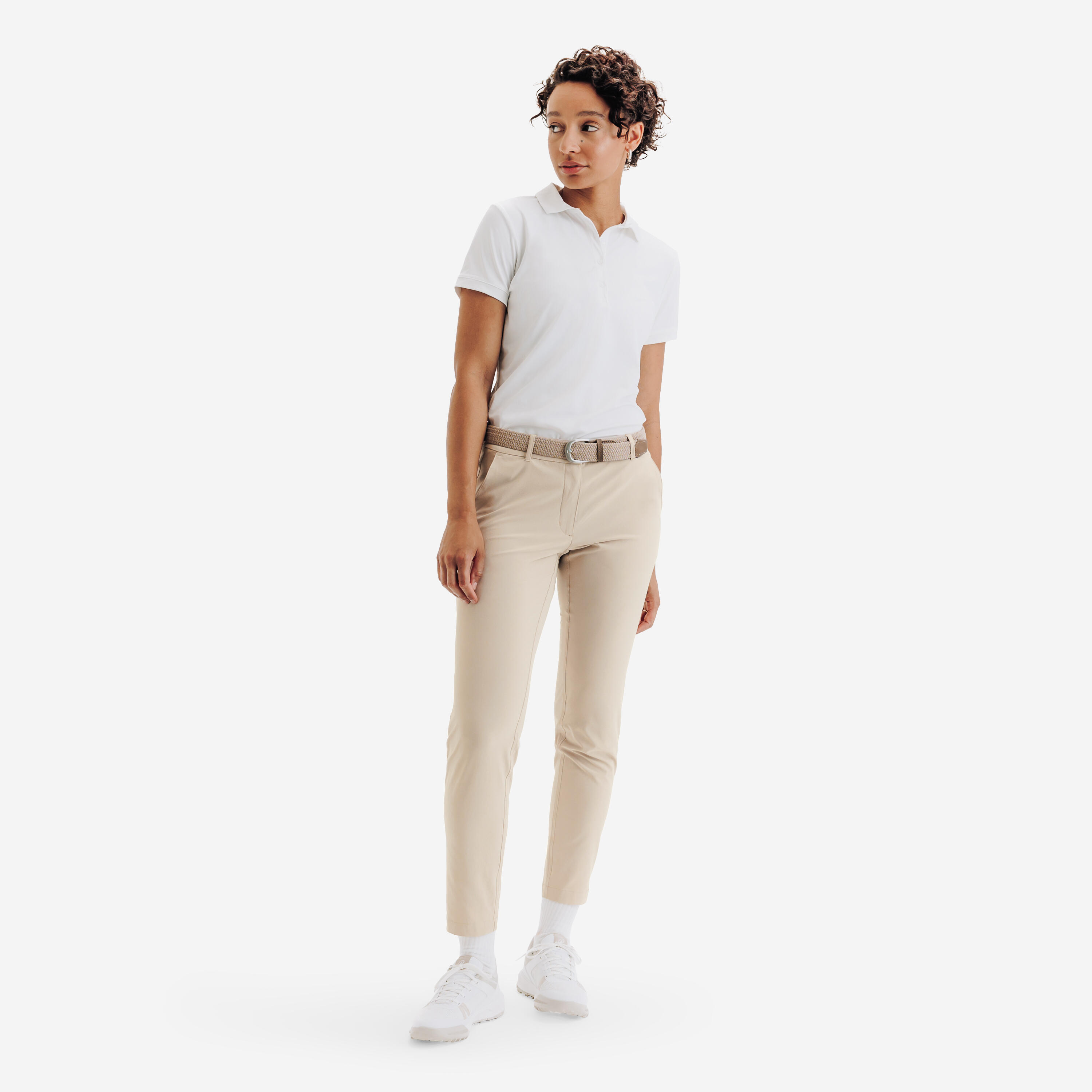 Pantalon de golf respirant femme, WW500 beige 2/7