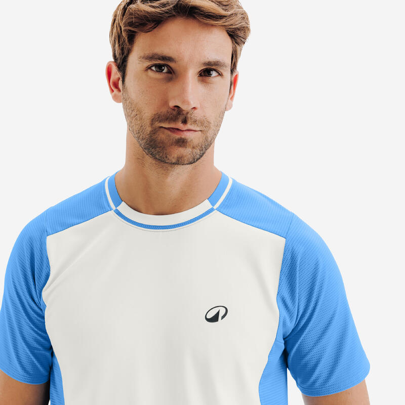 Erkek Tenis Tişörtü - Mavi/Beyaz - Dry