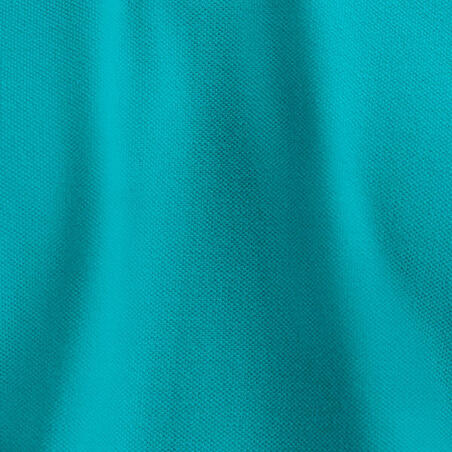 Поло чоловіче MW500 для гольфу з короткими рукавами бірюзове