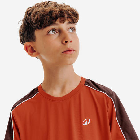 Футболка дитяча Dry для тенісу з круглим вирізом коричнева