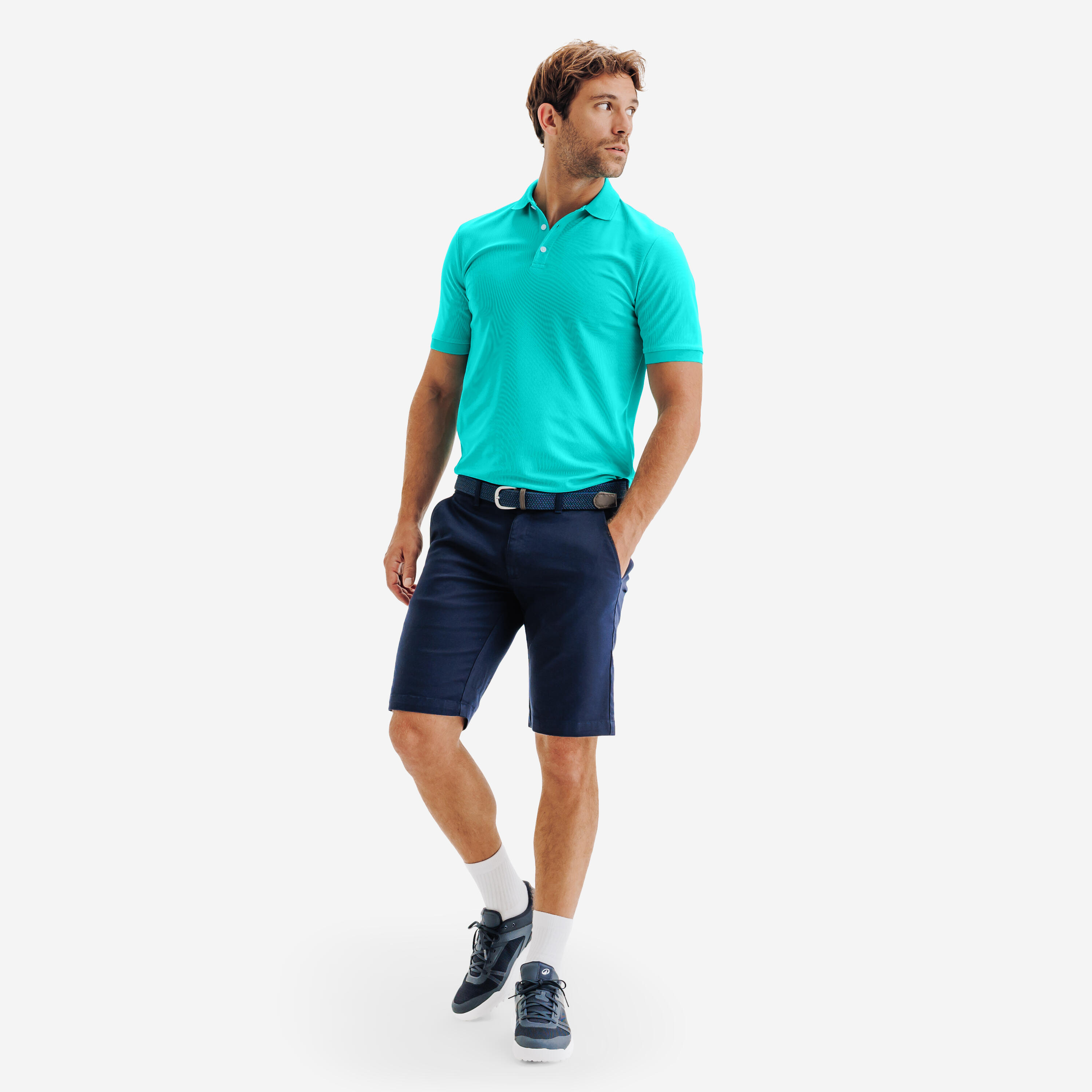 Polo de Golf Manga Curta homem, WW500 
Turquesa 2/6