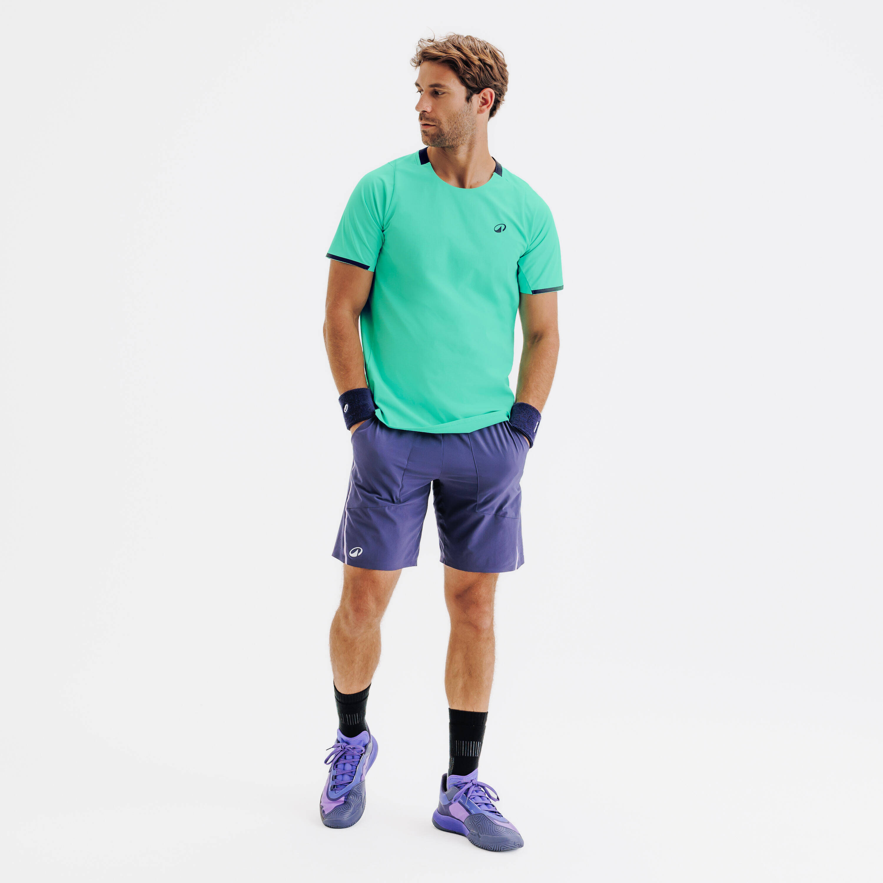 Men's Breathable Tennis T-Shirt Dry+ - Green -  3