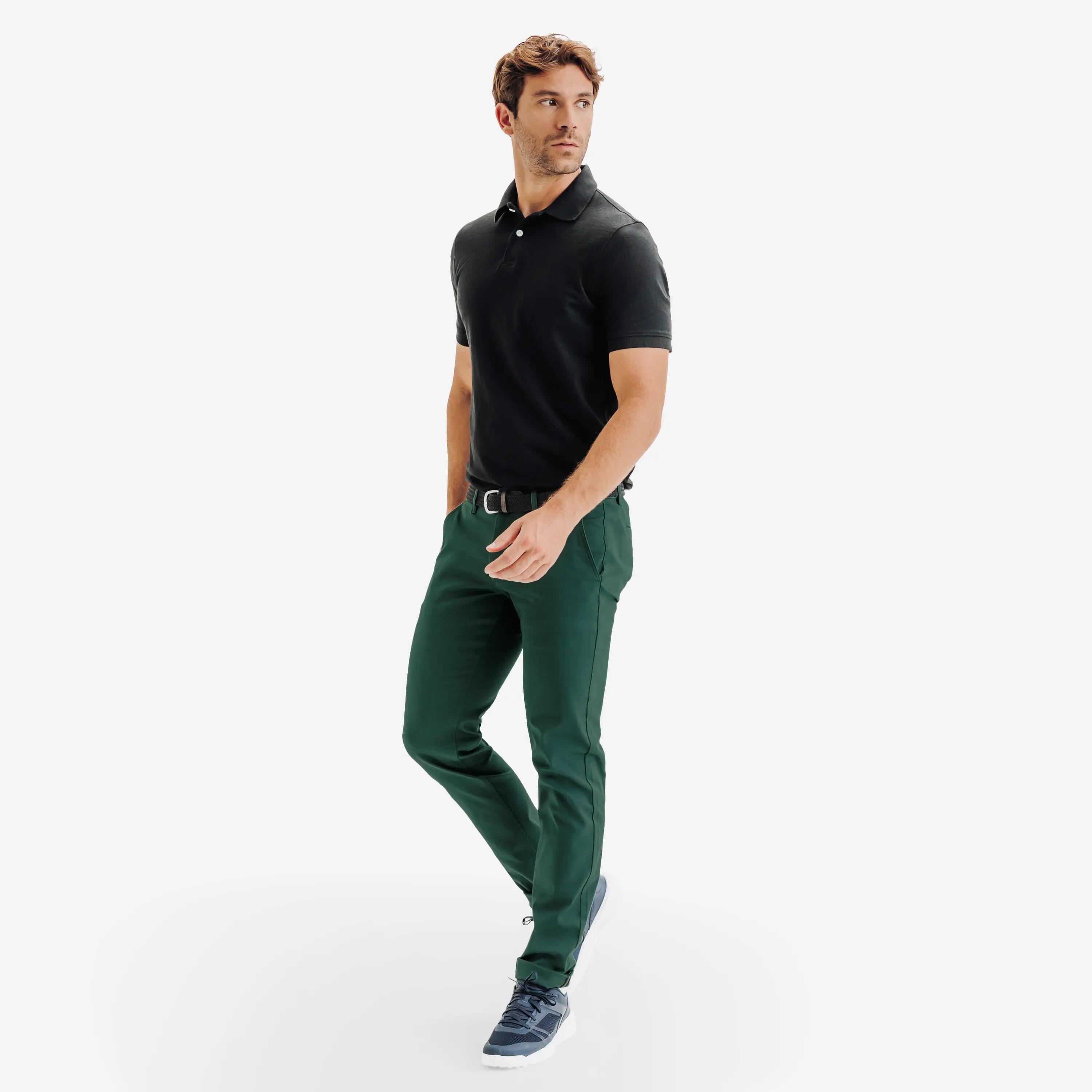 Calças de golf chino algodão - MW500 VERDE 2/5