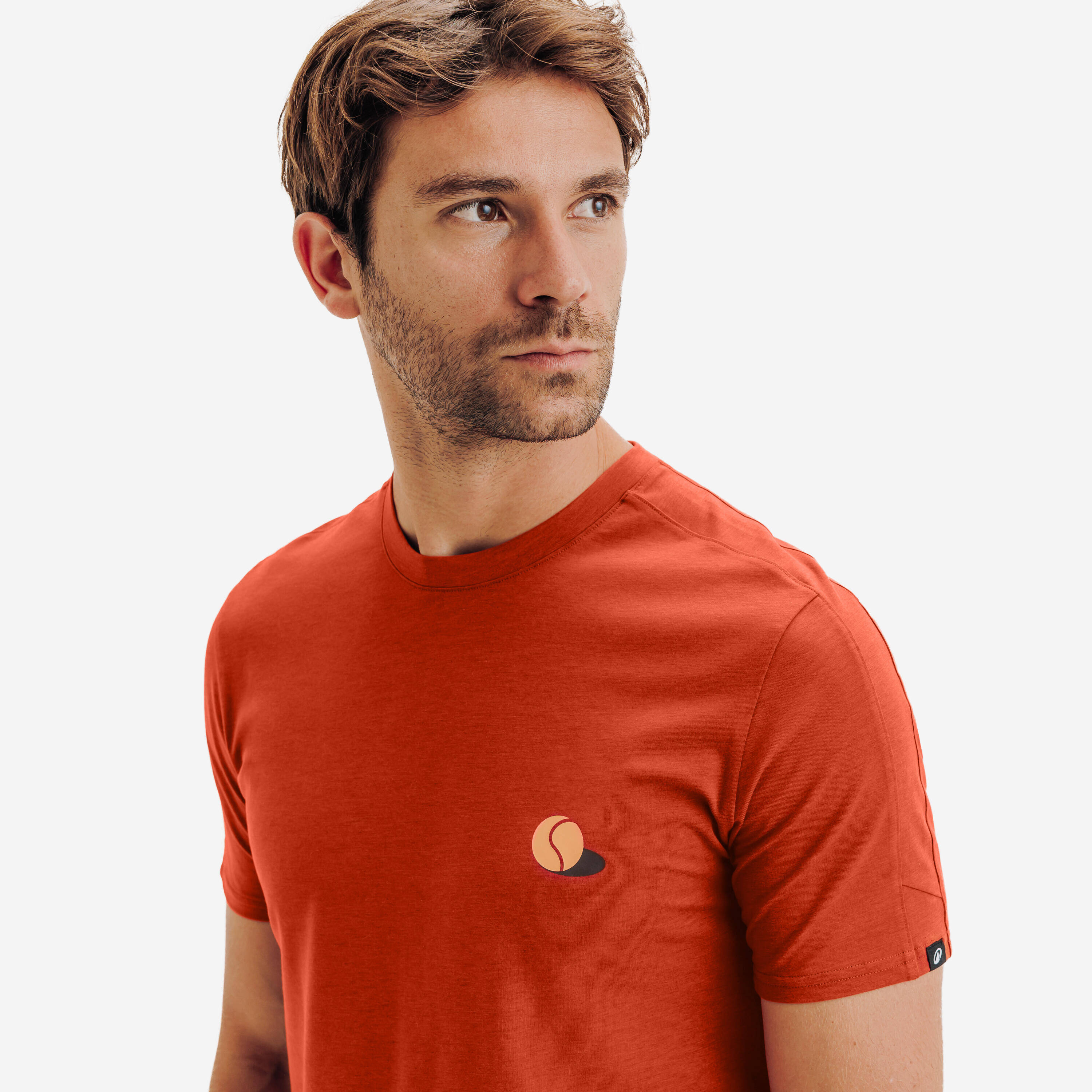 Men's Tennis T-Shirt TTS Soft - Brown -  4