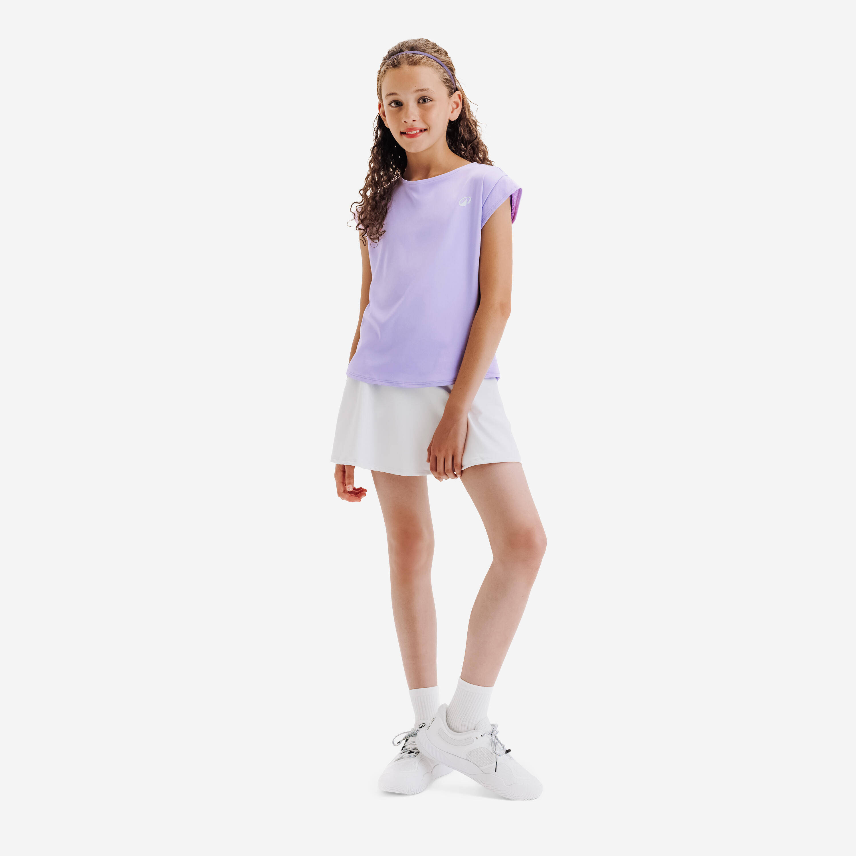 Girls' Tennis T-Shirt TTS Soft - Purple -  2