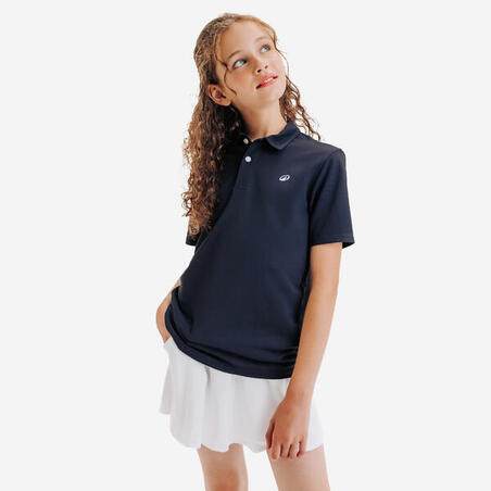 Поло дитяче WW500 для гольфу темно-синє