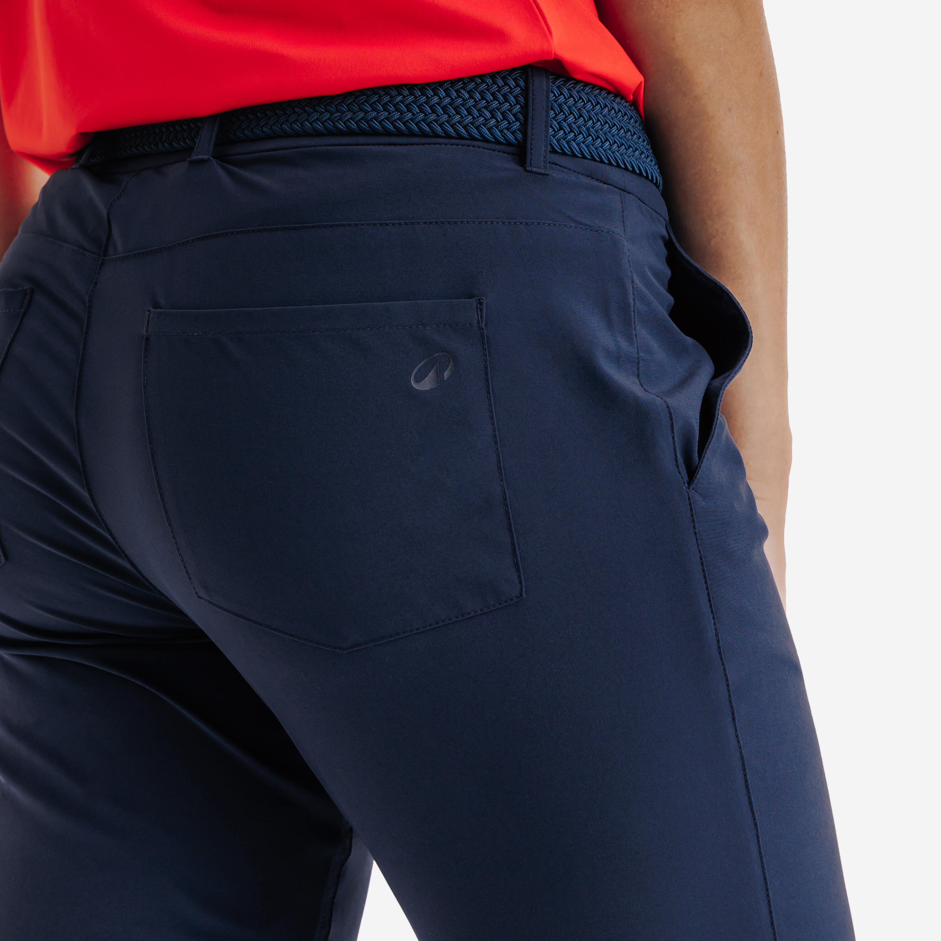 Pantalon de golf respirant femme, WW500 bleu marine 5/6