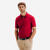 Polo de golf en coton polyester manches courtes homme, MW500 bordeaux