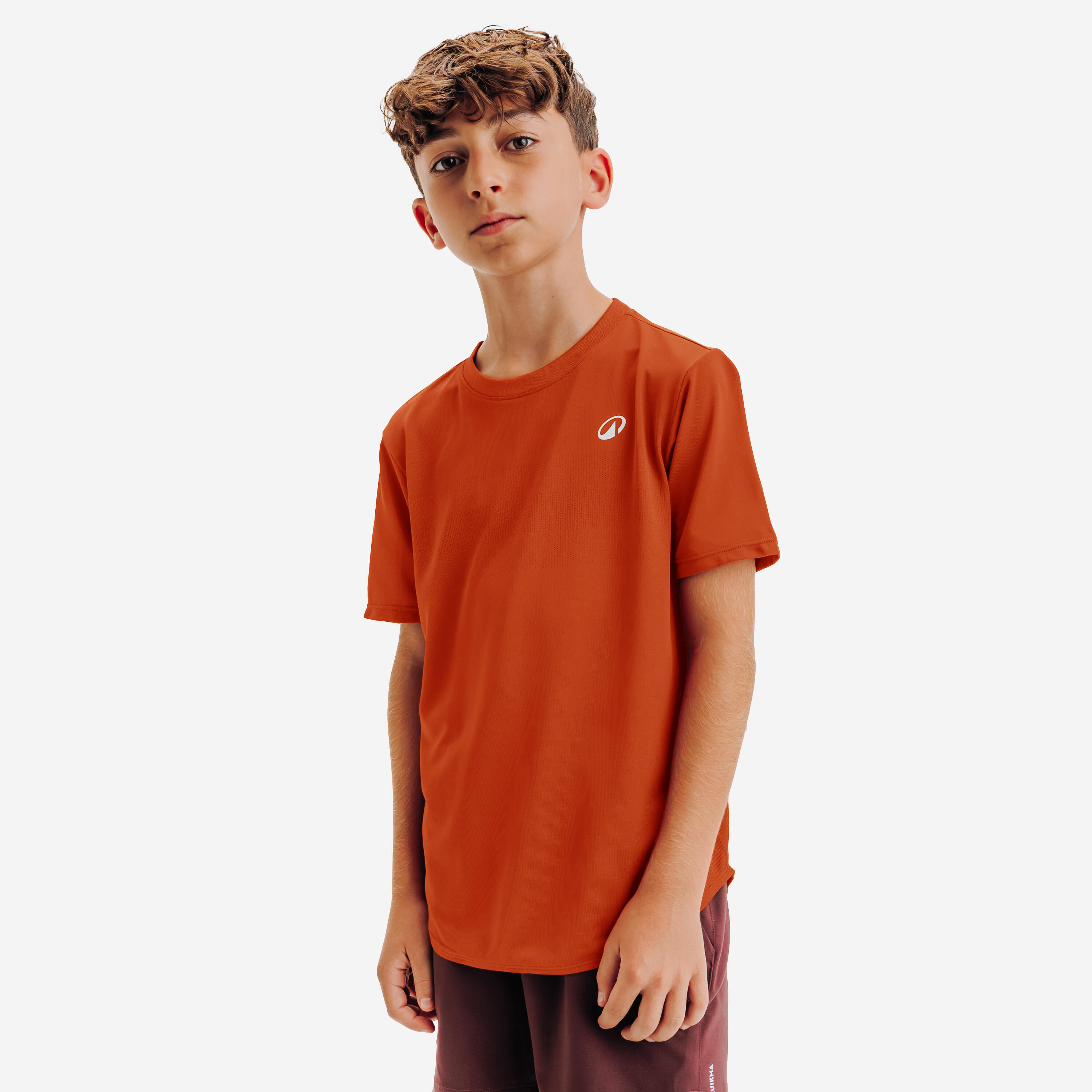 Kids' Tennis T-Shirt TTS Light JR - Brown-image-3