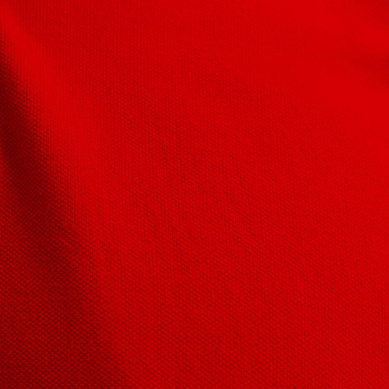 Tricou polo din bumbac și poliester golf MW500 Roșu Bărbați