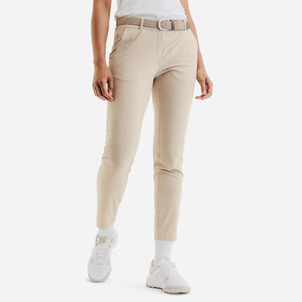 Pantalon de golf respirant femme, WW500 bleu marine