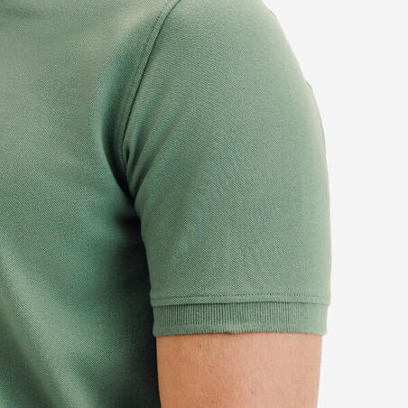 Поло чоловіче MW500 для гольфу зелене