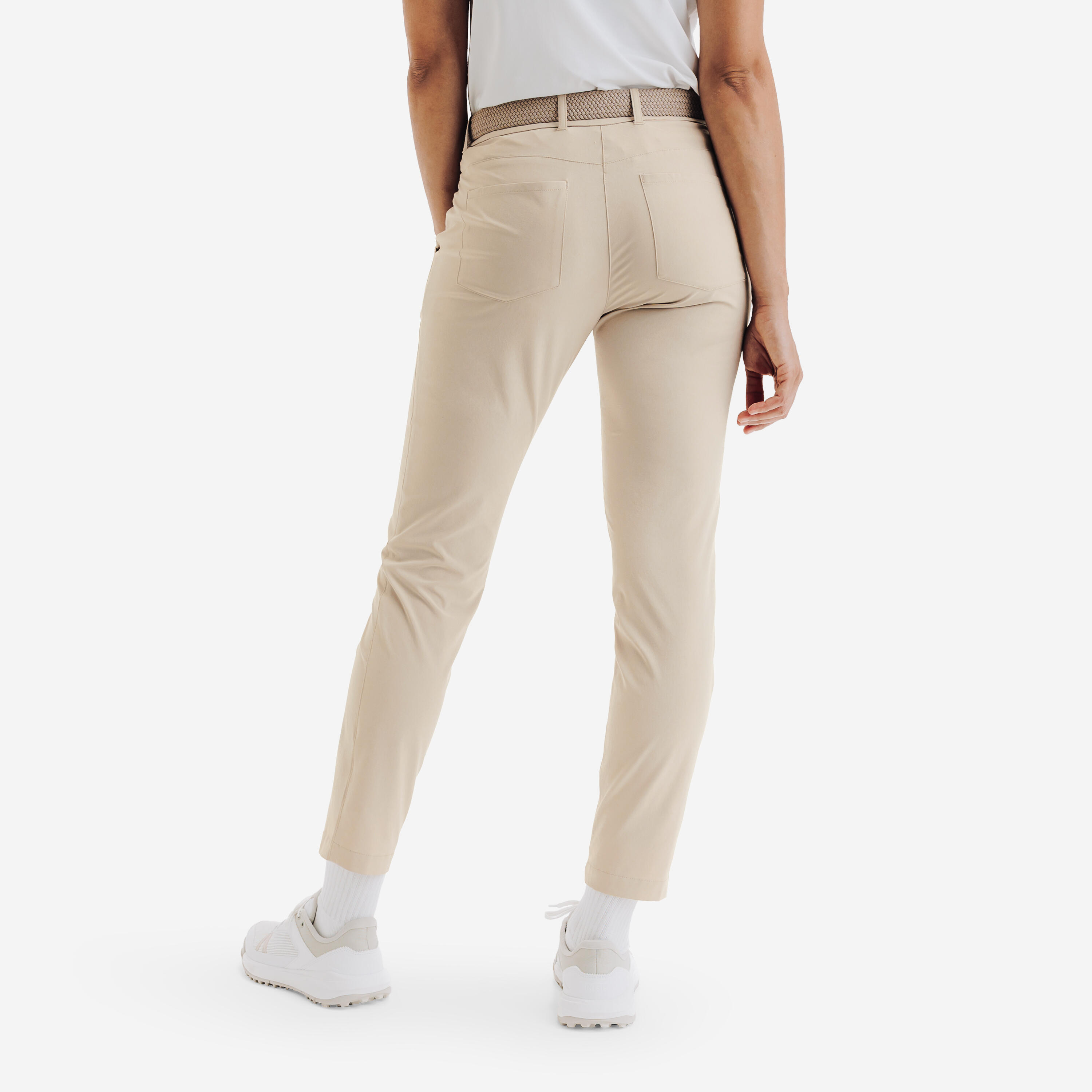 Pantalon de golf respirant femme, WW500 beige 4/7