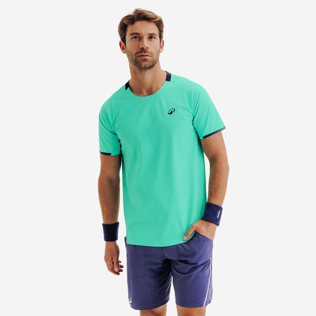 T-shirt de tennis respirant homme, Dry+ vert