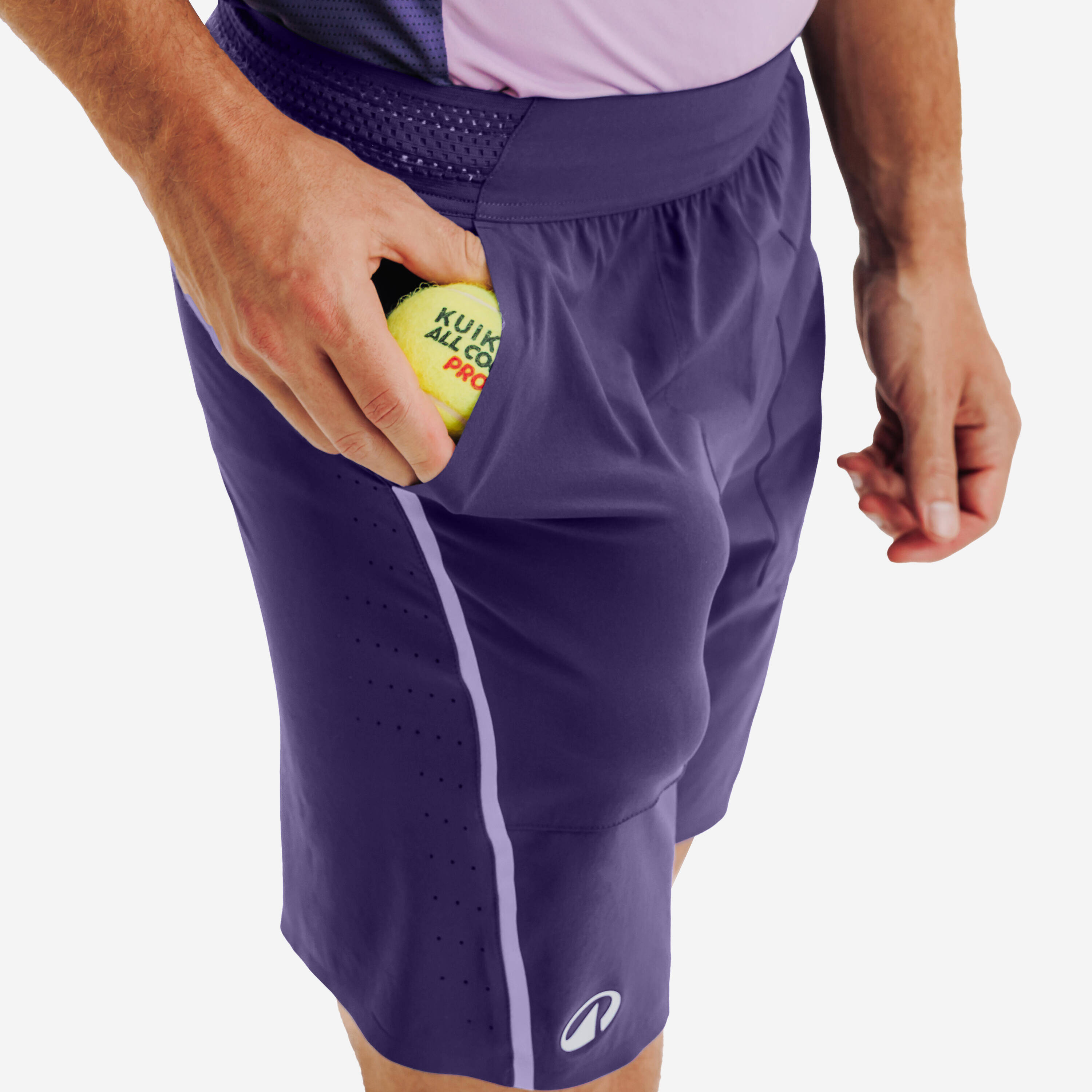 Men's Breathable Tennis Shorts Dry+ Gaël Monfils - Purple -  3