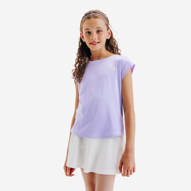 Tennis-T-Shirt Mädchen - TTS soft violett