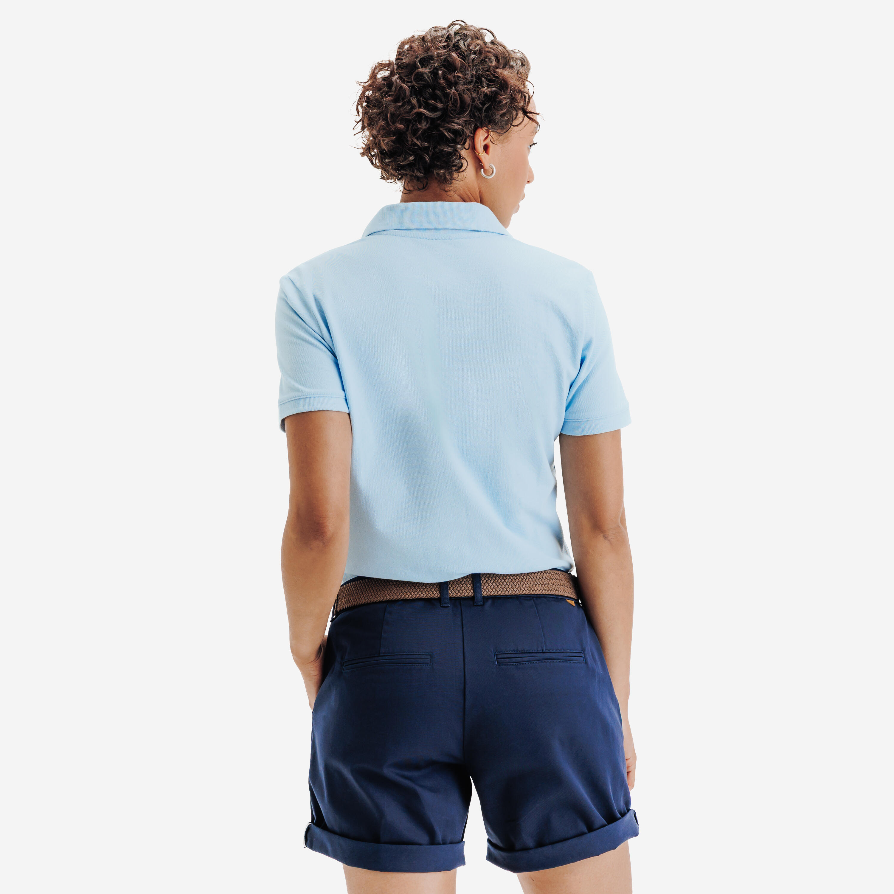 Polo de golf en coton et polyester femme, MW 500 4/6