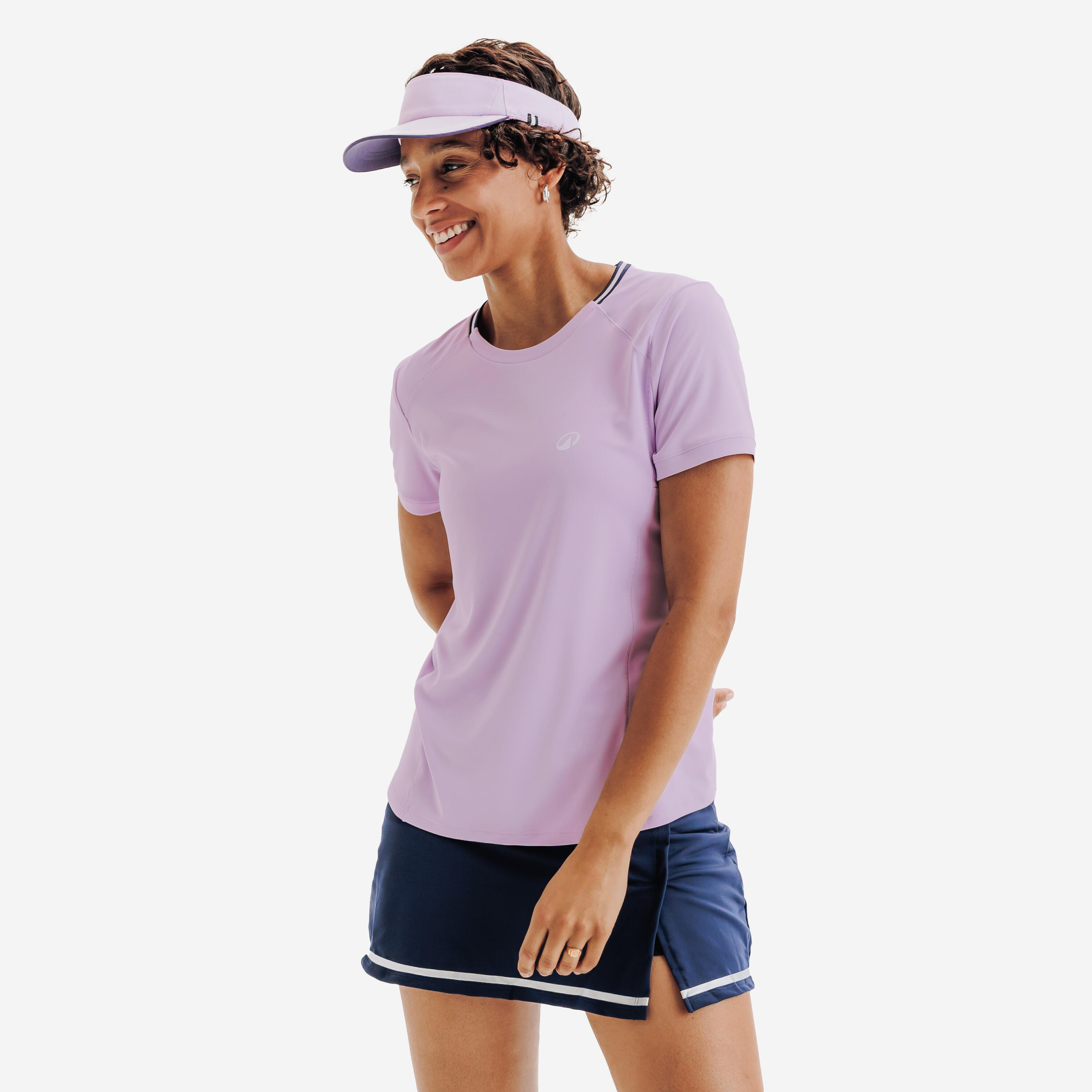Women's Tennis Breathable Crew-Neck T-Shirt Dry - Light Purple