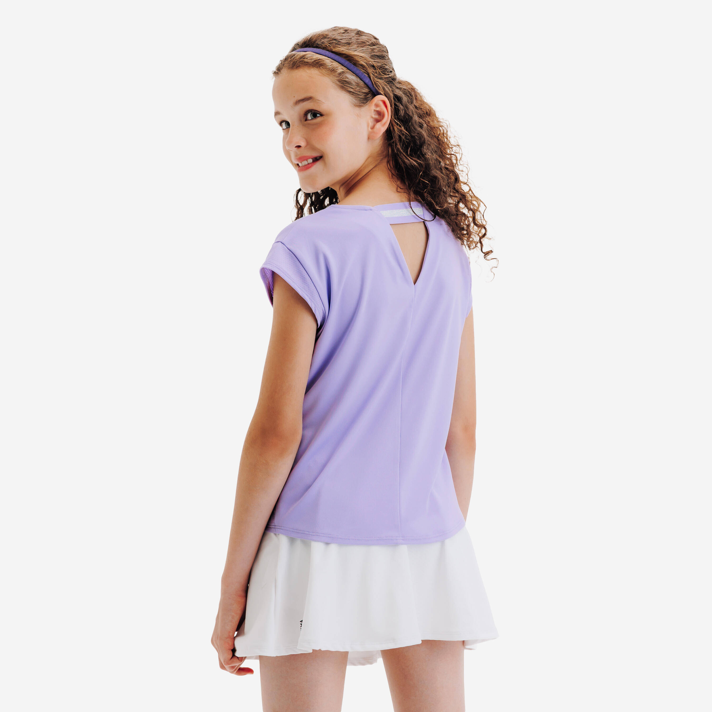 Girls' Tennis T-Shirt TTS Soft - Purple -  4