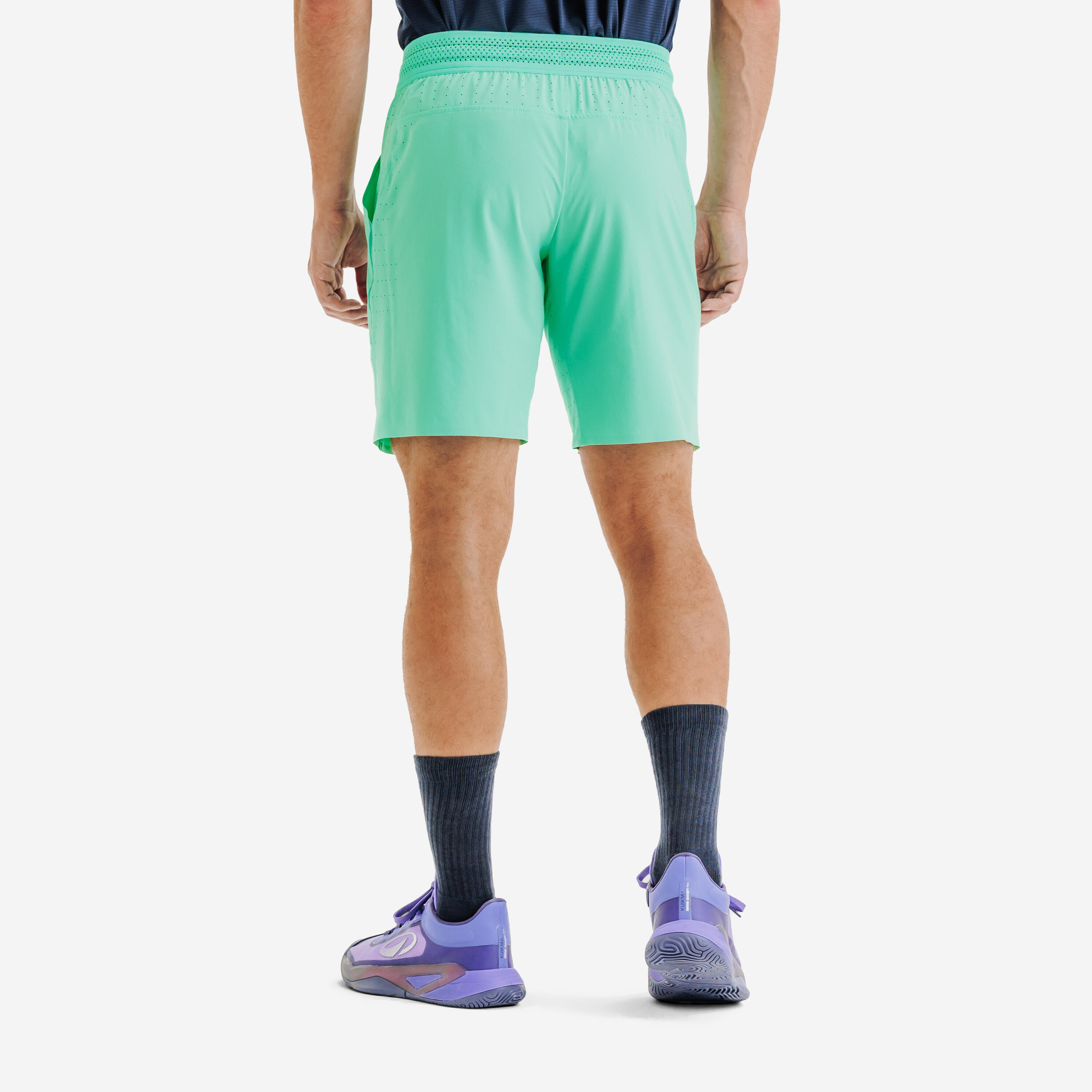 Short de tennis Gaël Monfils respirant homme, Dry+ vert 4/6