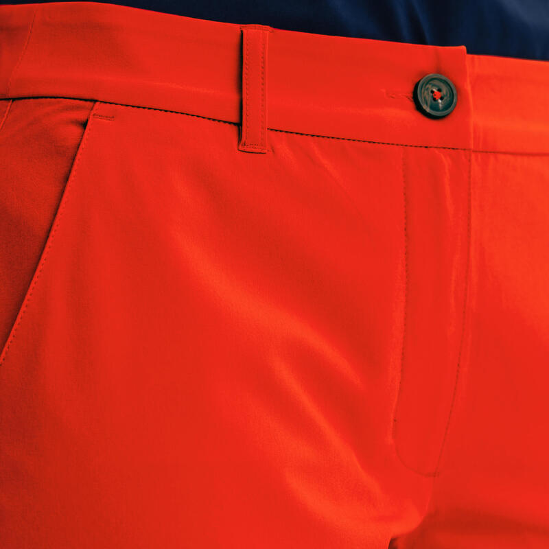 Pantalon de golf respirant WW500 Roșu Damă