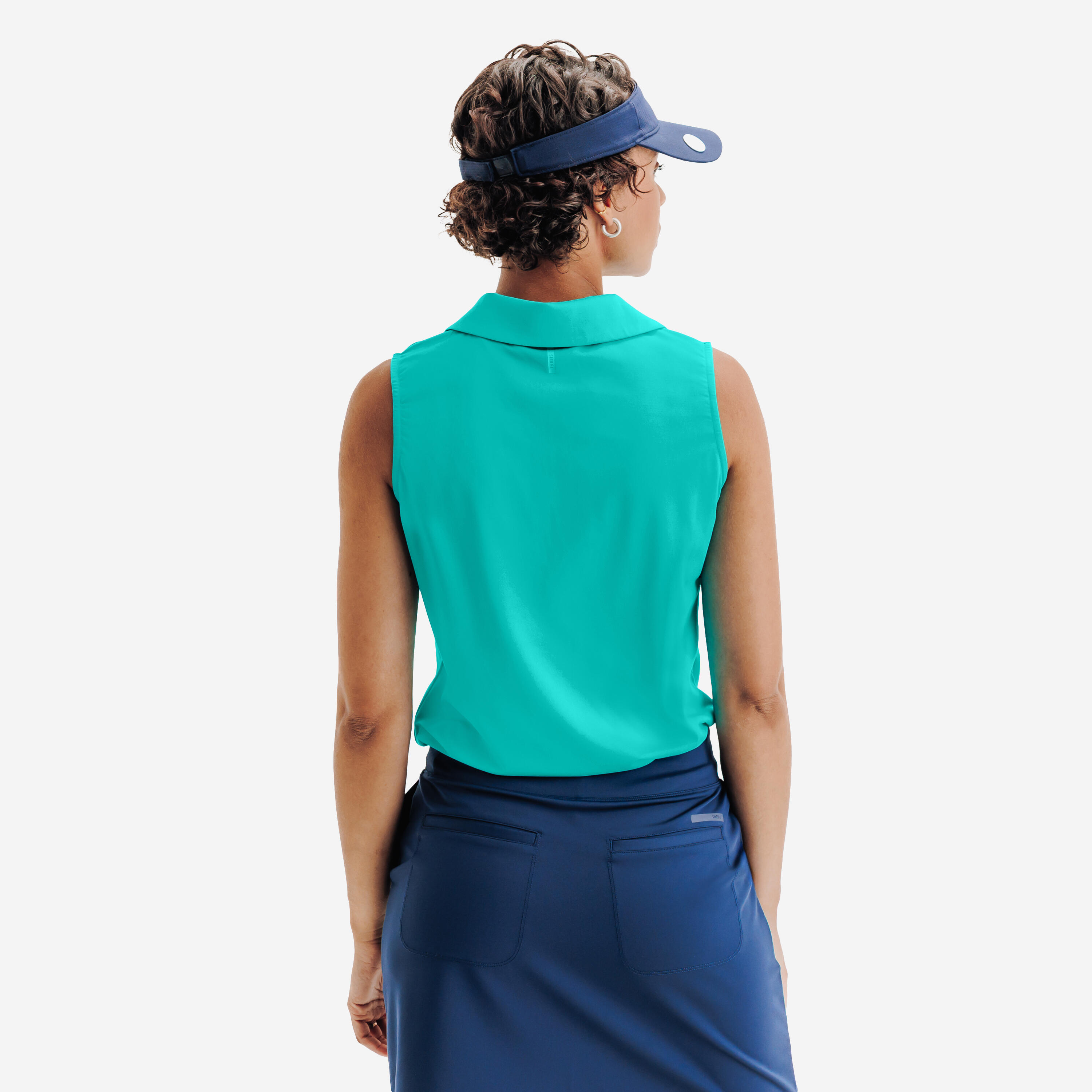 Polo de golf sans manches femme, WW 500 4/7