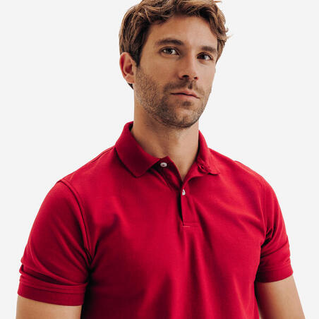 Поло чоловіче MW500 для гольфу бордове