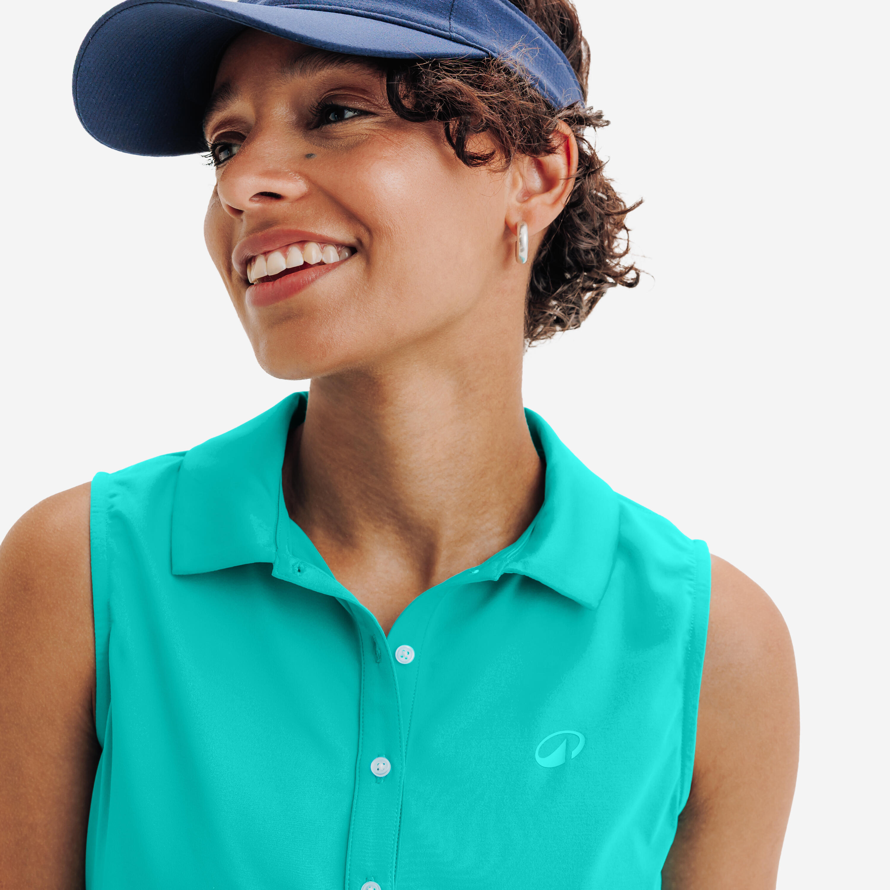Women’s Sleeveless Golf Polo Shirt, WW 500 - INESIS