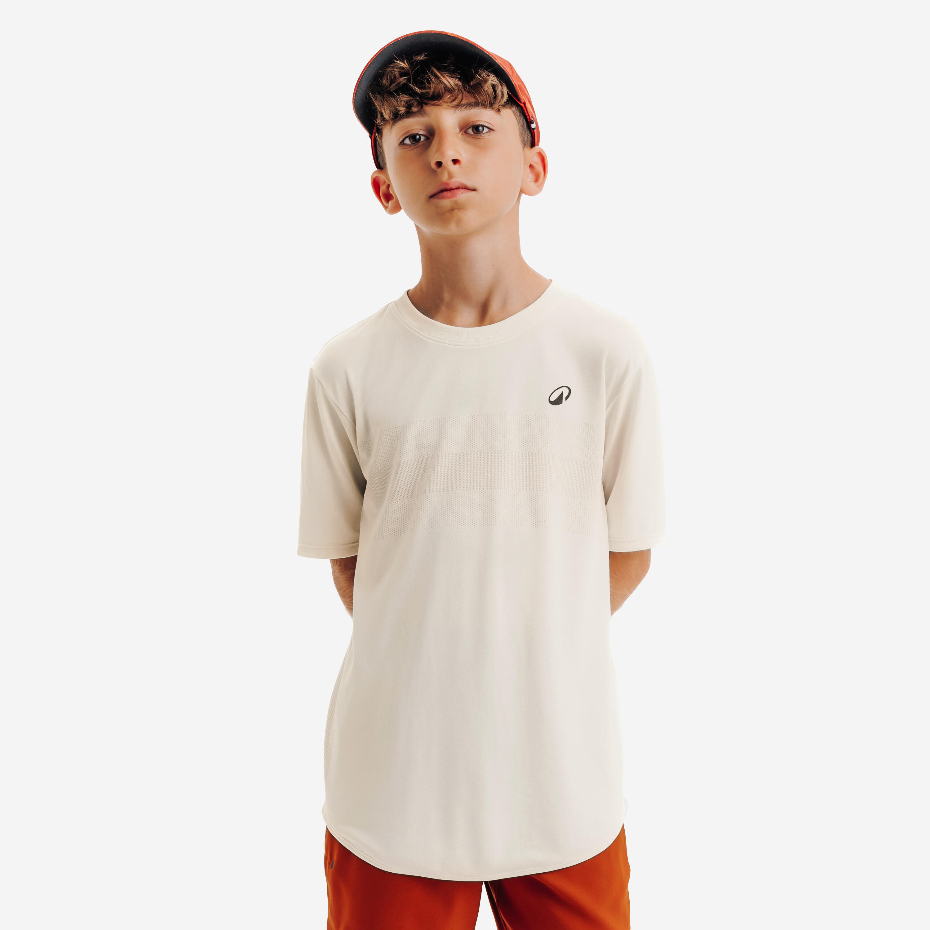 kuikma Kids' Tennis T-Shirt TTS Light JR - Beige-picture-7