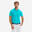 Tricou Polo de golf bumbac și poliester MW500 Turcoaz Bărbați