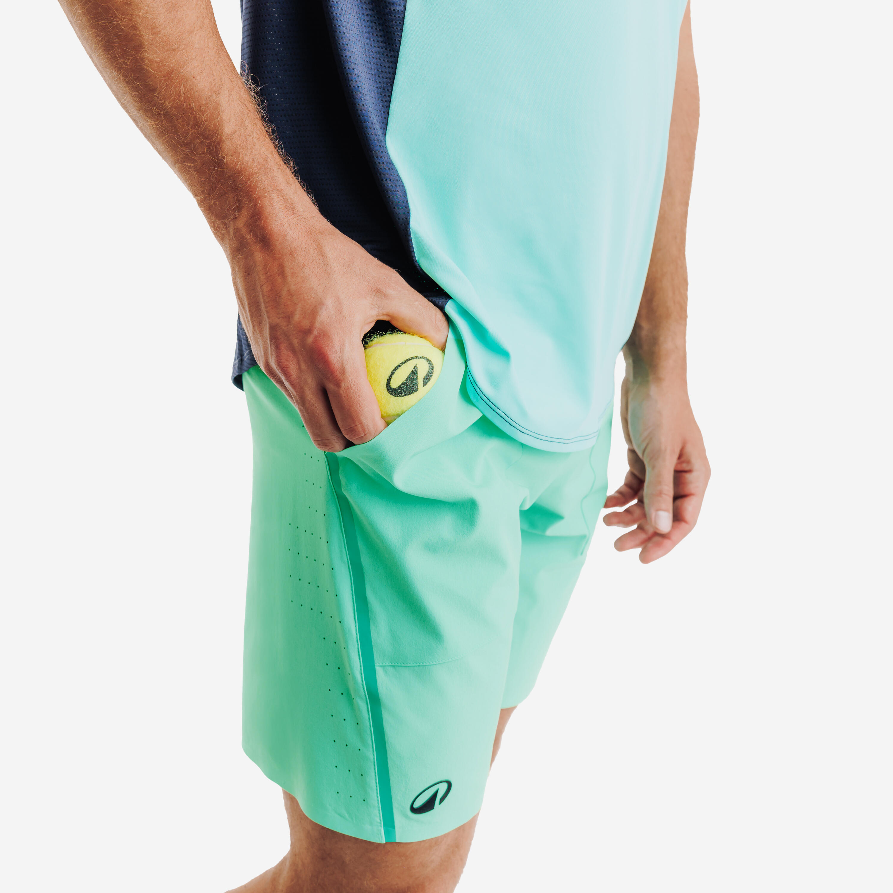 Short de tennis Gaël Monfils respirant homme, Dry+ vert 3/6
