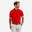 Tricou polo din bumbac și poliester golf MW500 Roșu Bărbați
