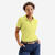 Polo golf en coton polyester manches courtes femme, MW500 jaune