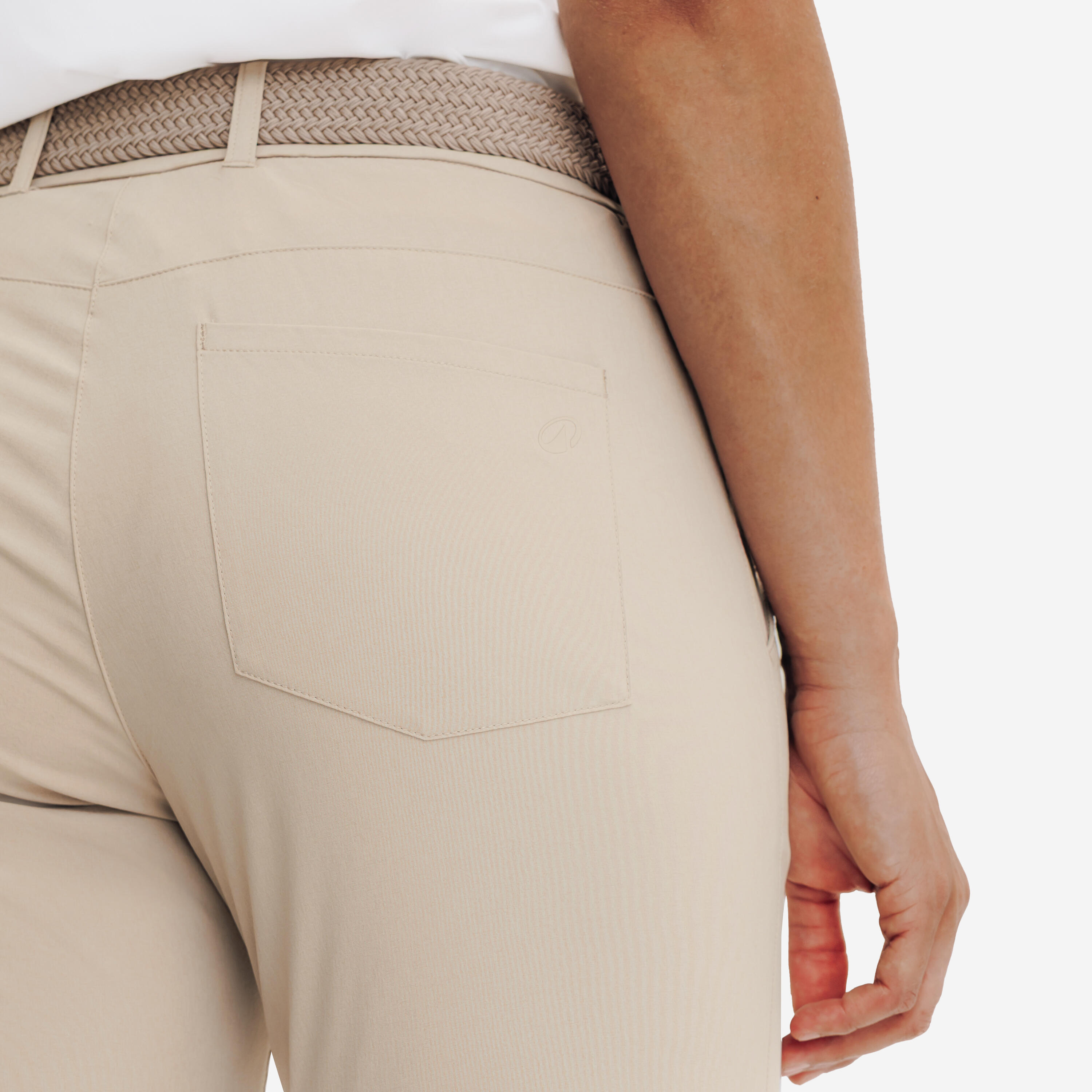 Pantalon de golf respirant femme, WW500 beige 5/7