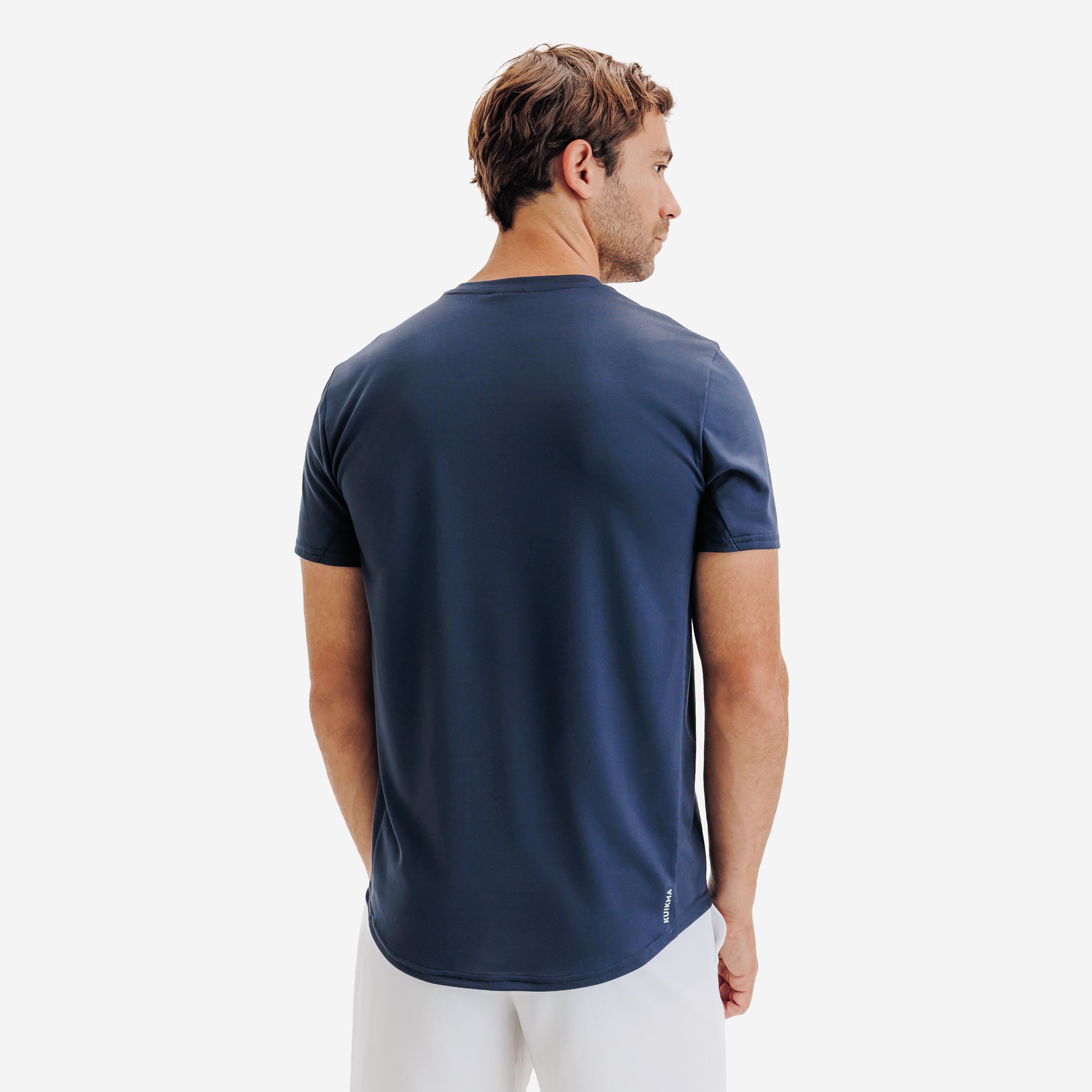 T-shirt de tennis manches courtes homme, TTS Essential bleu 4/6