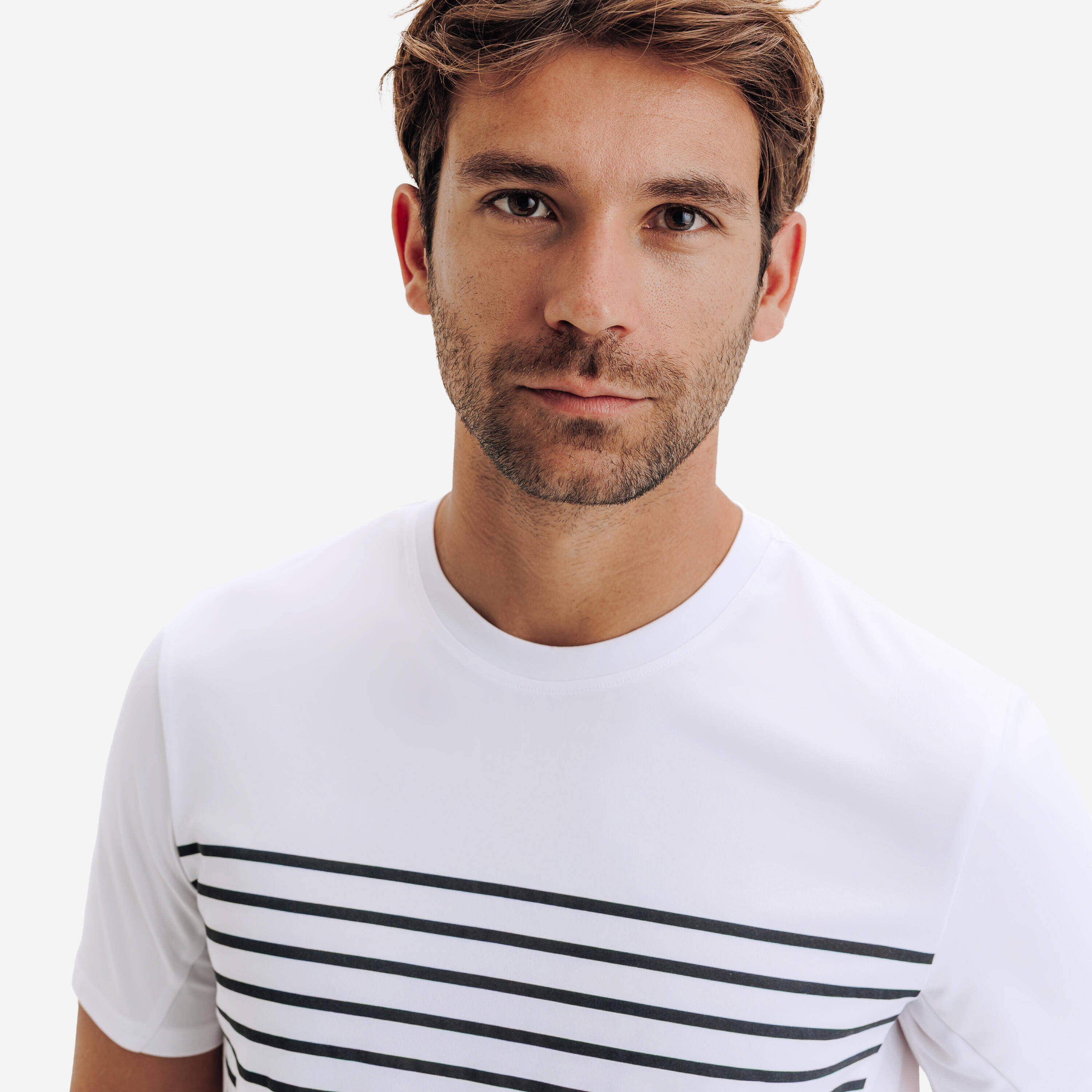 Men's Short-Sleeved Tennis T-Shirt TTS Essential - White -  3
