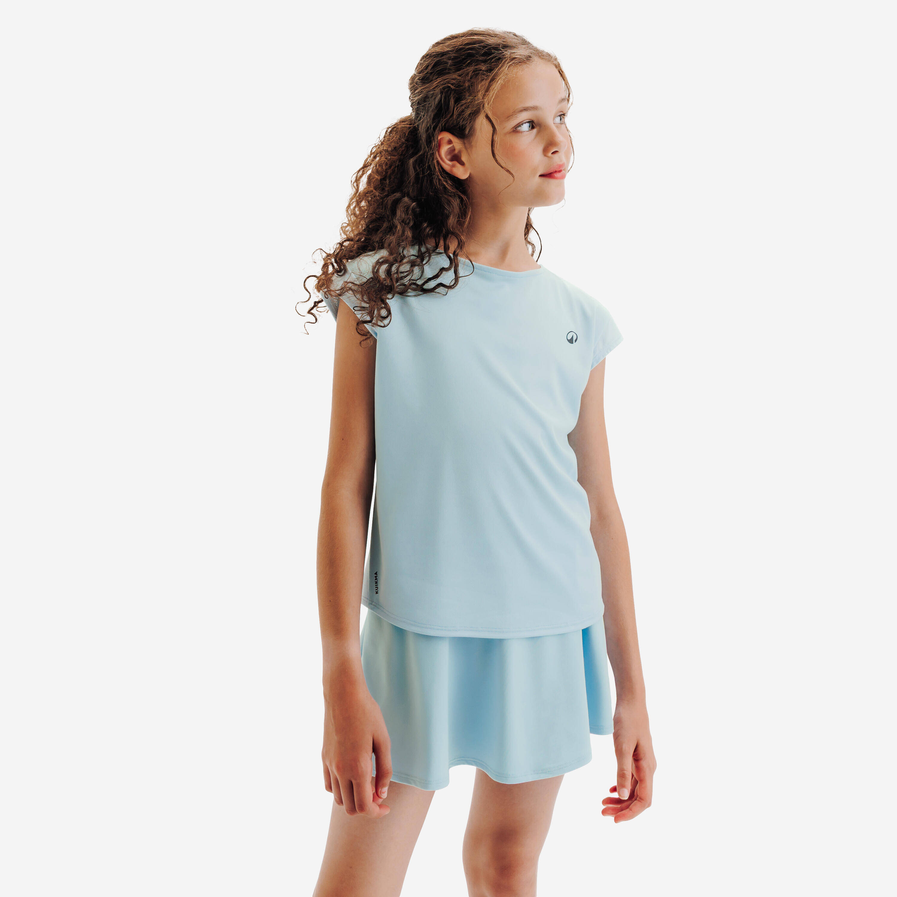 Girls' Tennis T-Shirt TTS Soft - Blue -  1