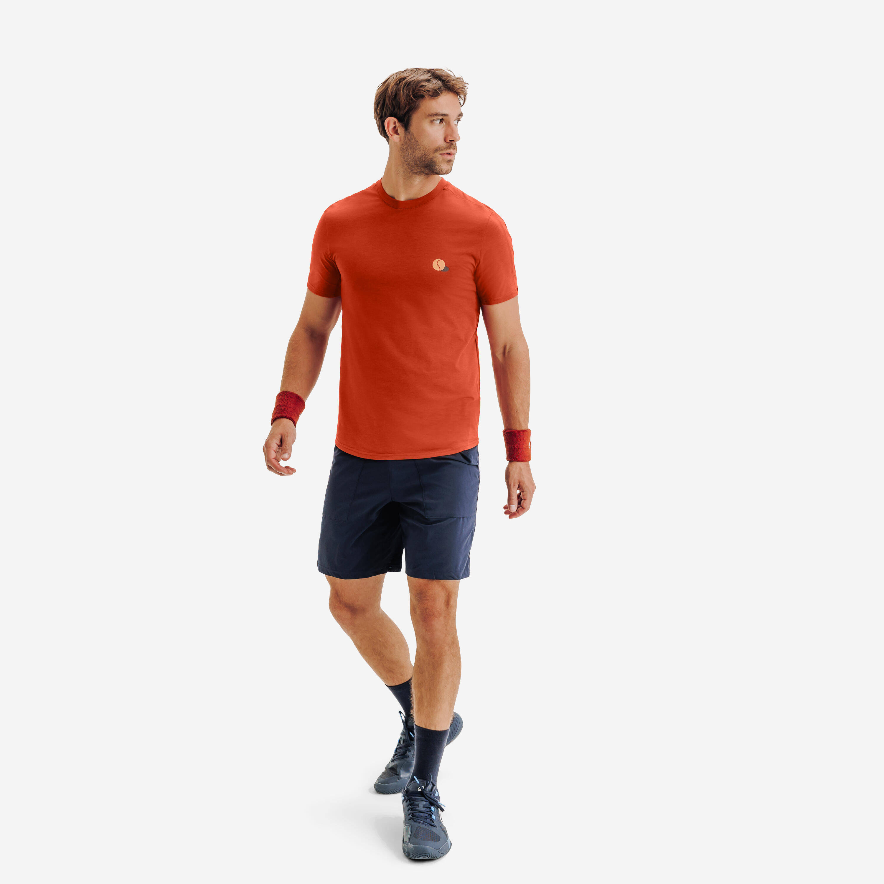 Men's Tennis T-Shirt TTS Soft - Brown -  3