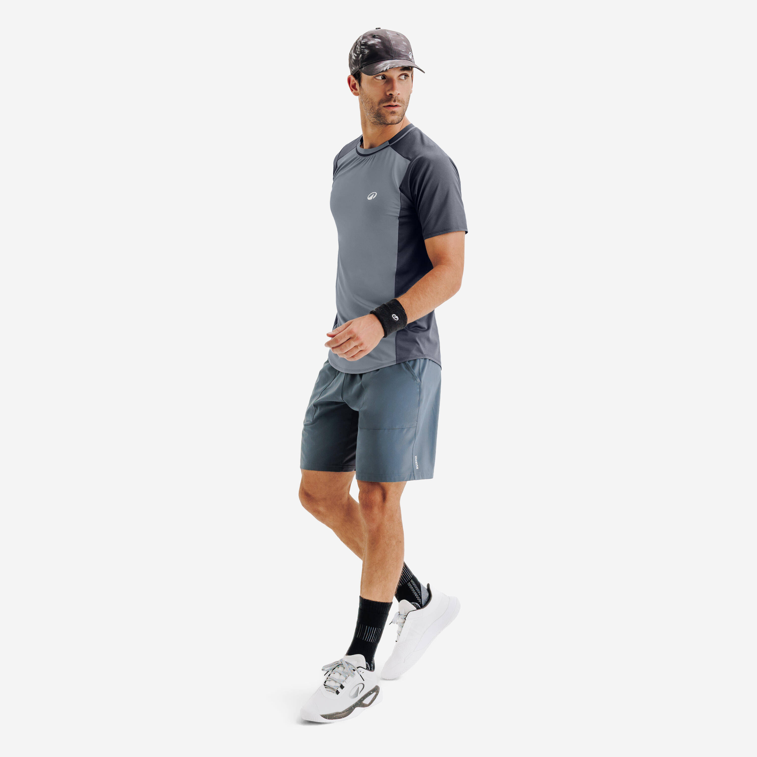 Men's Breathable Dry Tennis T-Shirt - Grey -  2