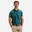 Tricou polo golf bumbac și poliester MW500 Verde închis Bărbați